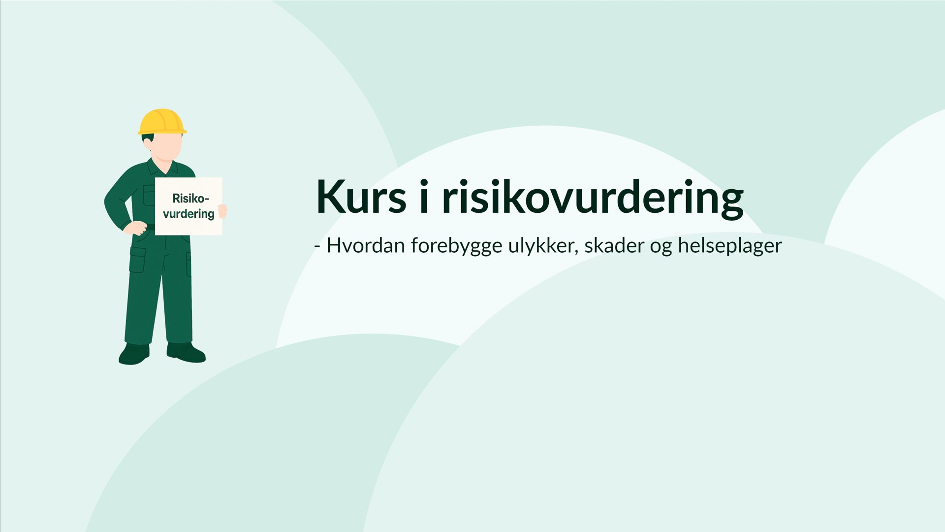 Skjermbilde fra kurs i risikovurdering